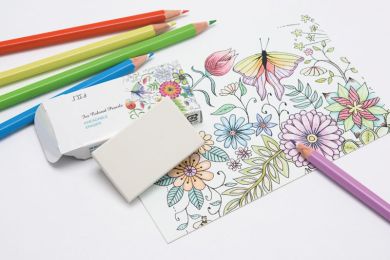 Flower Collage Erasers