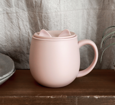 Neko Cat Mug with Lid