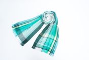 OR003GR Check Scarf Green