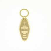 D13327GD Hotel Keyring Gold