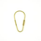 D13328GD Karabiner Drop Keyring Gold