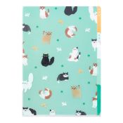 I280CT 3-Pocket Clear File Cat