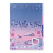 I280CP 3-Pocket Clear File City Pop