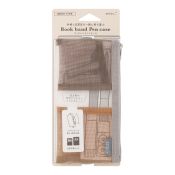 I264BR Book Band Pen Case Brown