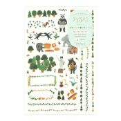 I275FA Yuru Log Sticker Sheets (2) Forest Animals