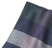 OR004BL Block Check Scarf Blue