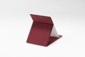 HU002WR Medium Folding Mirror Wine Red