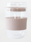 PO009LB Vidro Glass Cup 220ml Latte Beige