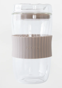 PO008LB Vidro Glass Cup 330ml Latte Beige