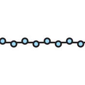 Lace Tape Mini Medaka Blue