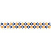 Lace Tape Mini Stardots Orange