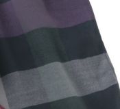 OR004NV Block Check Scarf Navy