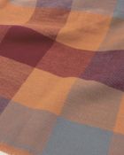 OR004OR Block Check Scarf Orange