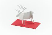 GM001RD Post Animal Reindeer