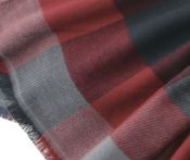 OR004RD Block Check Scarf Red