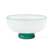 AM017WG Snow Bowl White with Green Rim