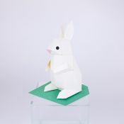 BC001RW TINY Animals Rabbit White