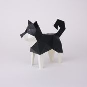 BC001SBK TINY Animals Shiba Inu Black